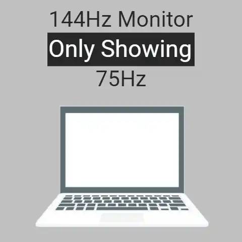 5 Ways To Fix 144hz Monitor Only Showing 75hz (Like A Pro)