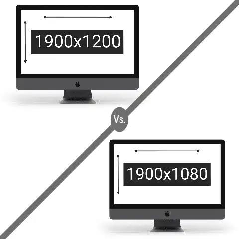 1900 x 1200 vs 1900 x 1080