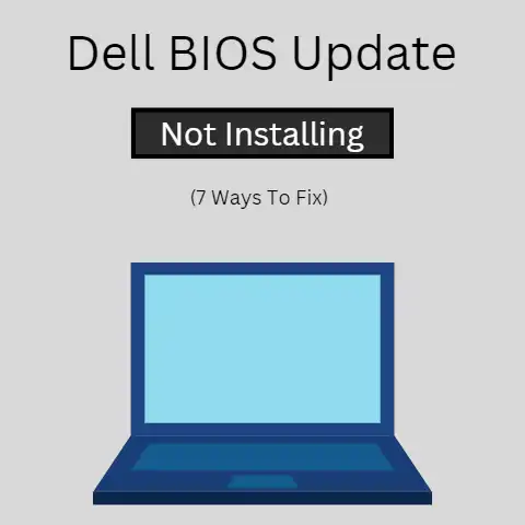 Dell BIOS update not installing