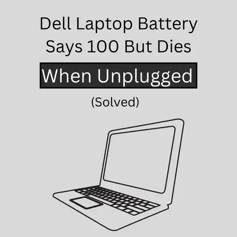 Dell Laptop Battery Says 100 But Dies When Unplugged