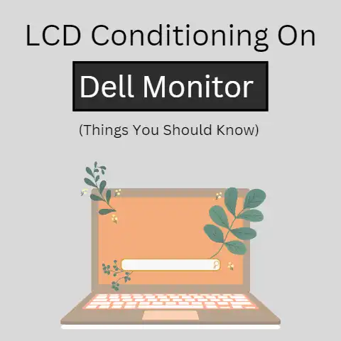 LCD Conditioning on Dell Monitor