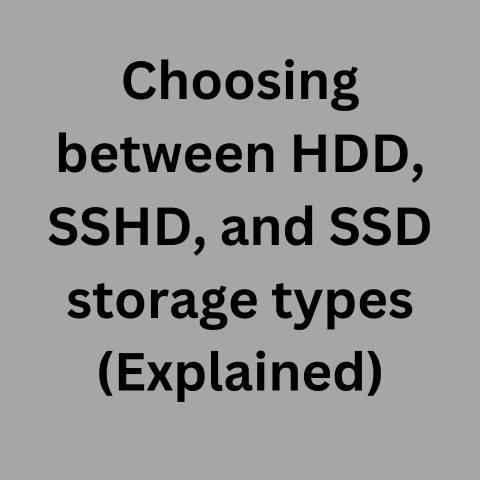 HDD, SSHD, SSD: Choosing Storage Types (Speed Tested!)