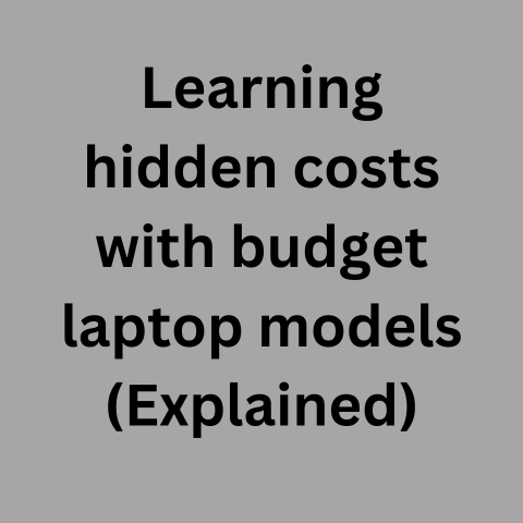 Budget Laptop Hidden Costs (Shocking!)