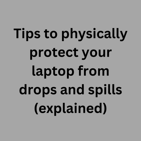 Protect Your Laptop: Tips for Drops & Spills (Shock Proof!)