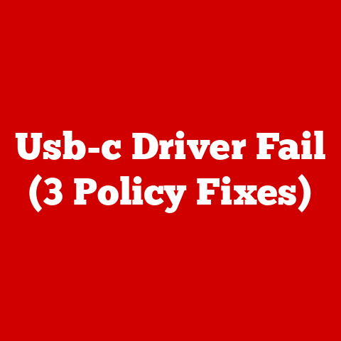 Usb-c Driver Fail (3 Policy Fixes)